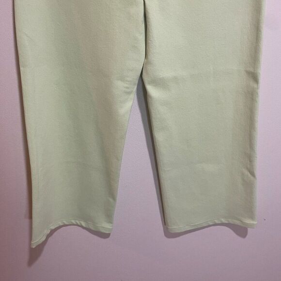 DL1961 Size 28 Hepburn Wide Leg High Rise Vintage Jean Limeade Green Neon 80s - Picture 9 of 14